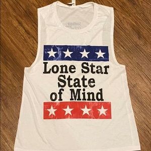never worn,Southern Jewlz Lone Star State tank -L